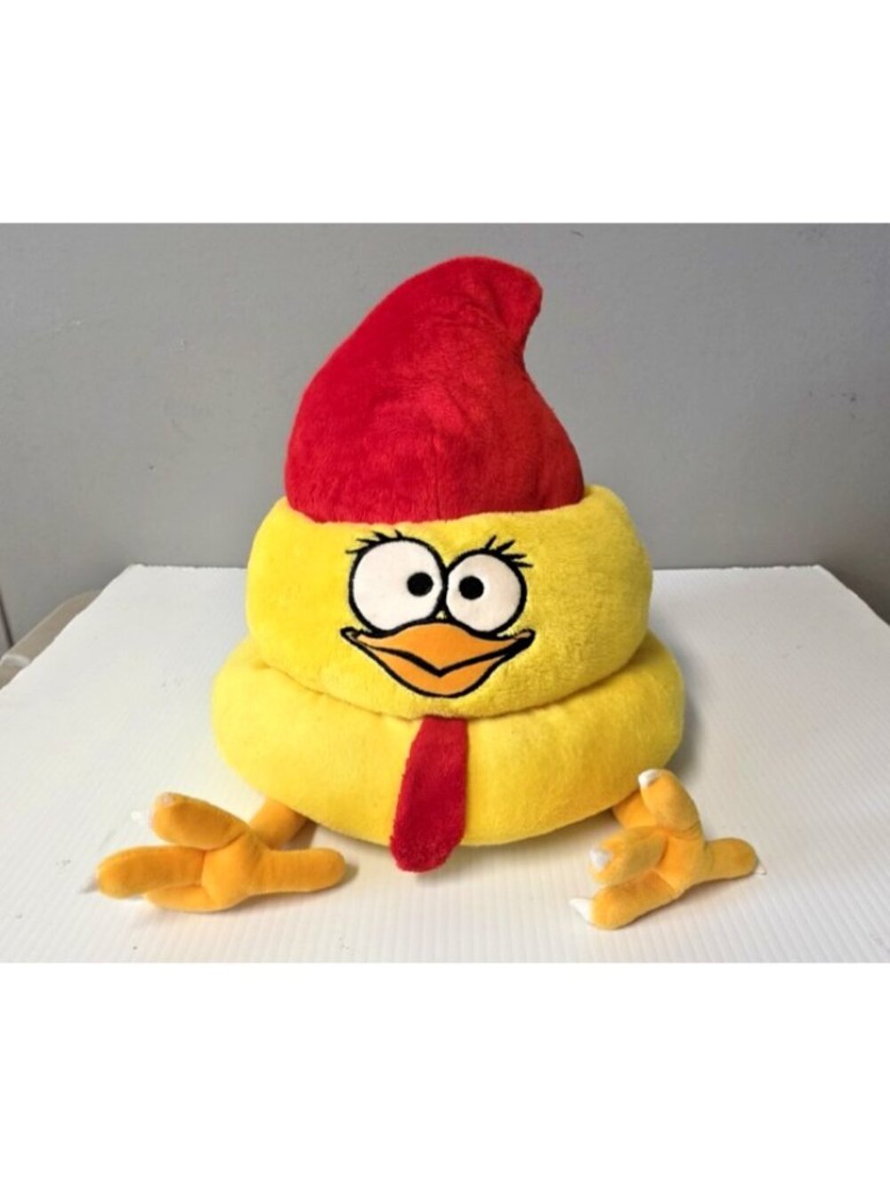Brand New Plush Chicken Head Novelty 3D Hat Vintage Cap Collectible